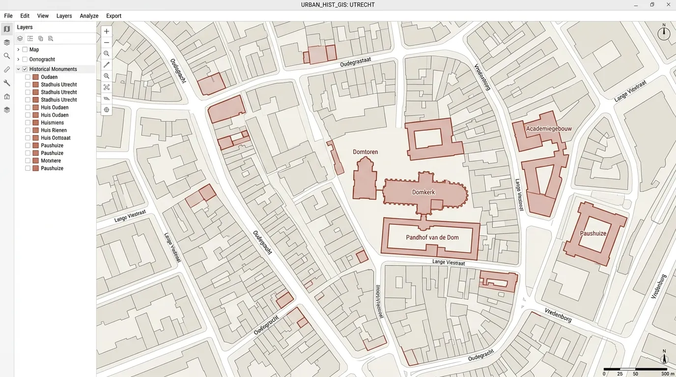 Utrecht Municipality Monumental Mapping Platform Map