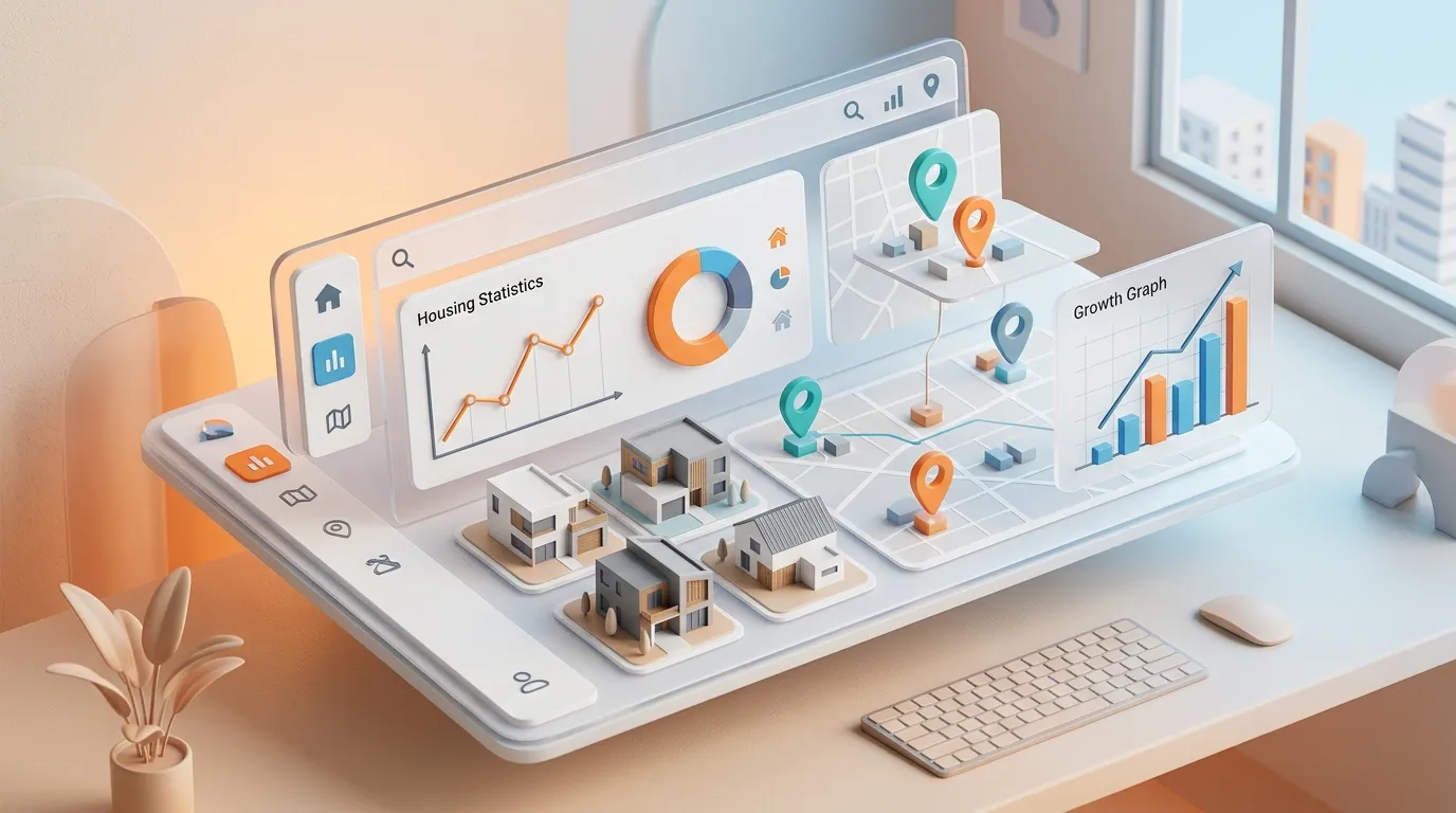 Woonz.nl Real Estate Platform Dashboard Mockup